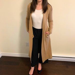 Luxurious Babaton Merino Wool Long Cardigan (XS)